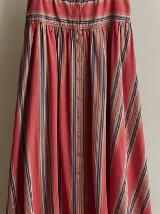 Ralph Lauren Dresses & Skirts - Ralph Lauren Vintage 1990 Striped Cotton Skirt